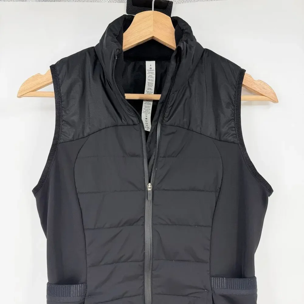 Lululemon | Down For It All Women's Black Lightweight Goose Puffer Vest 4